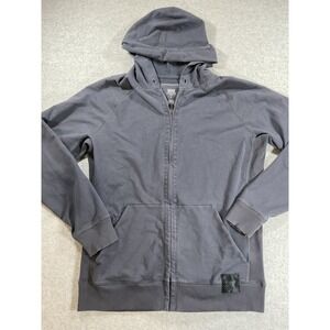 Saxx Down Time Full Zip Hoodie Mens Medium Cotton Blend No Drawstring 2050